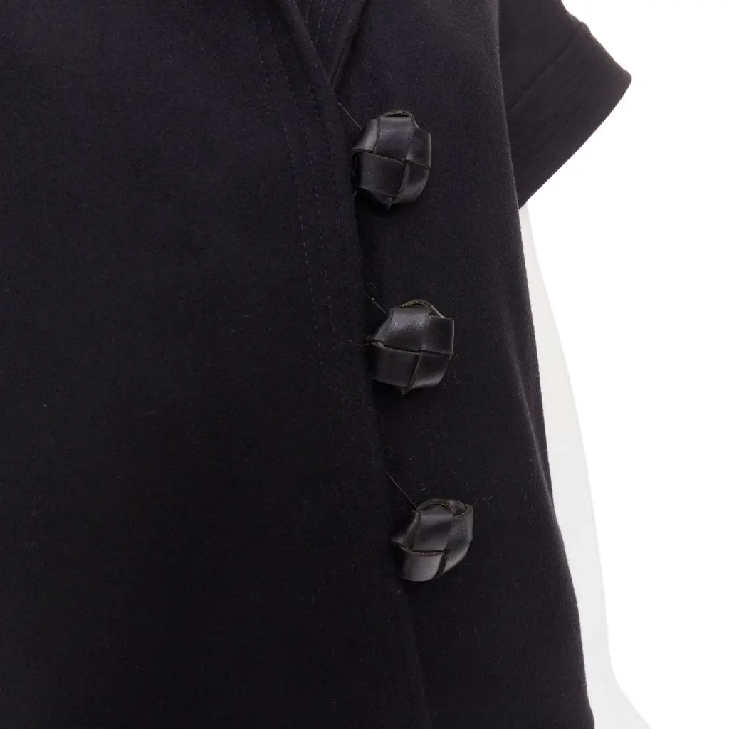Stella McCartney Black Wool Coat Black Wool Very good - Back View
