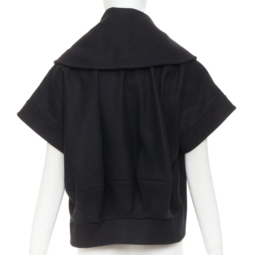 Stella McCartney Black Wool Coat Black Wool Very good - Box View