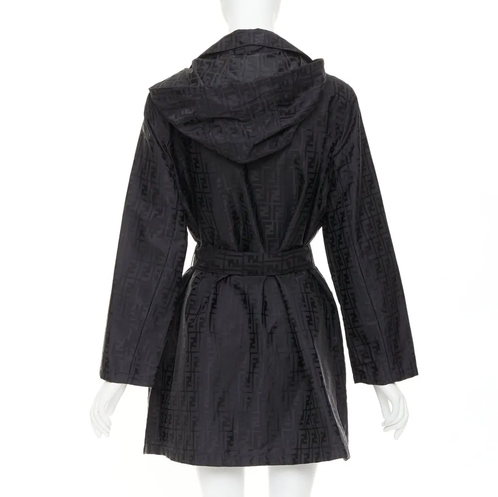 Fendi Black Cotton Coat Black Cotton Very good - Box View