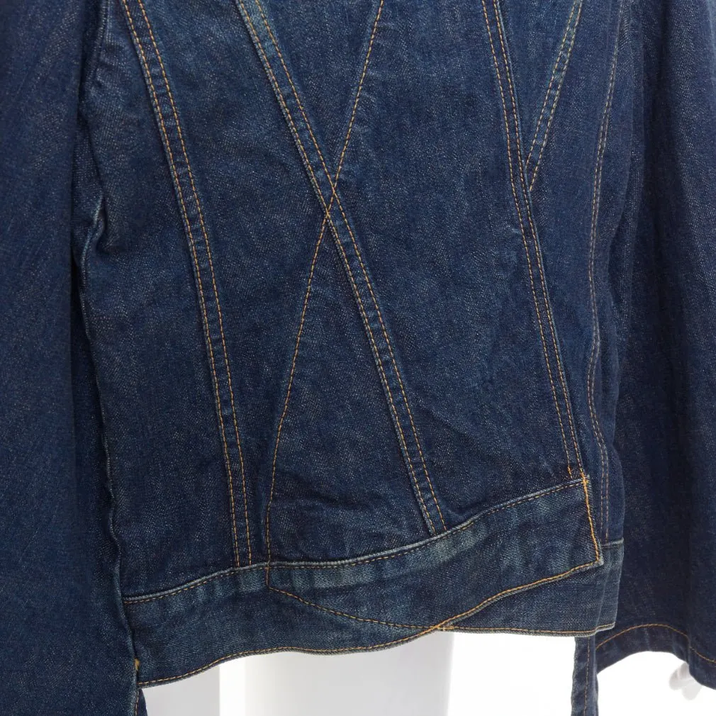 Junya Watanabe Blue Cotton Coat Blue Cotton Very good - Back View