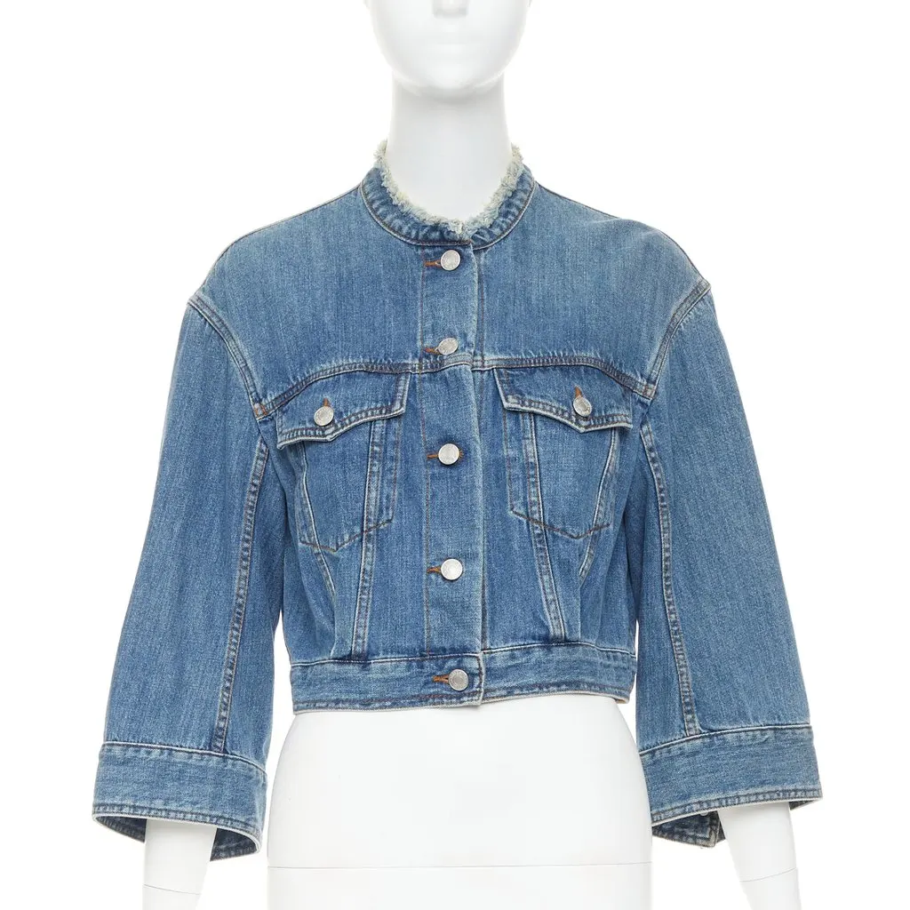Dries Van Noten Blue Cotton Coat Blue Cotton Very good - Inside View