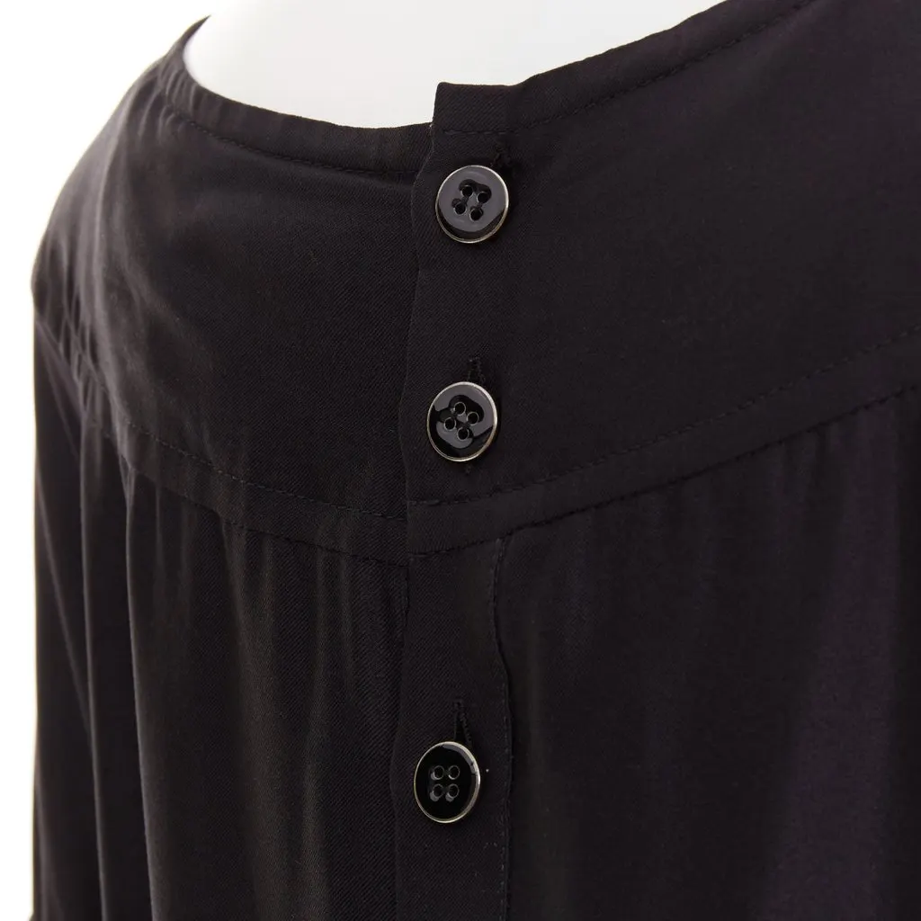 Stella McCartney Black Silk Dress Black Silk Good - Back View