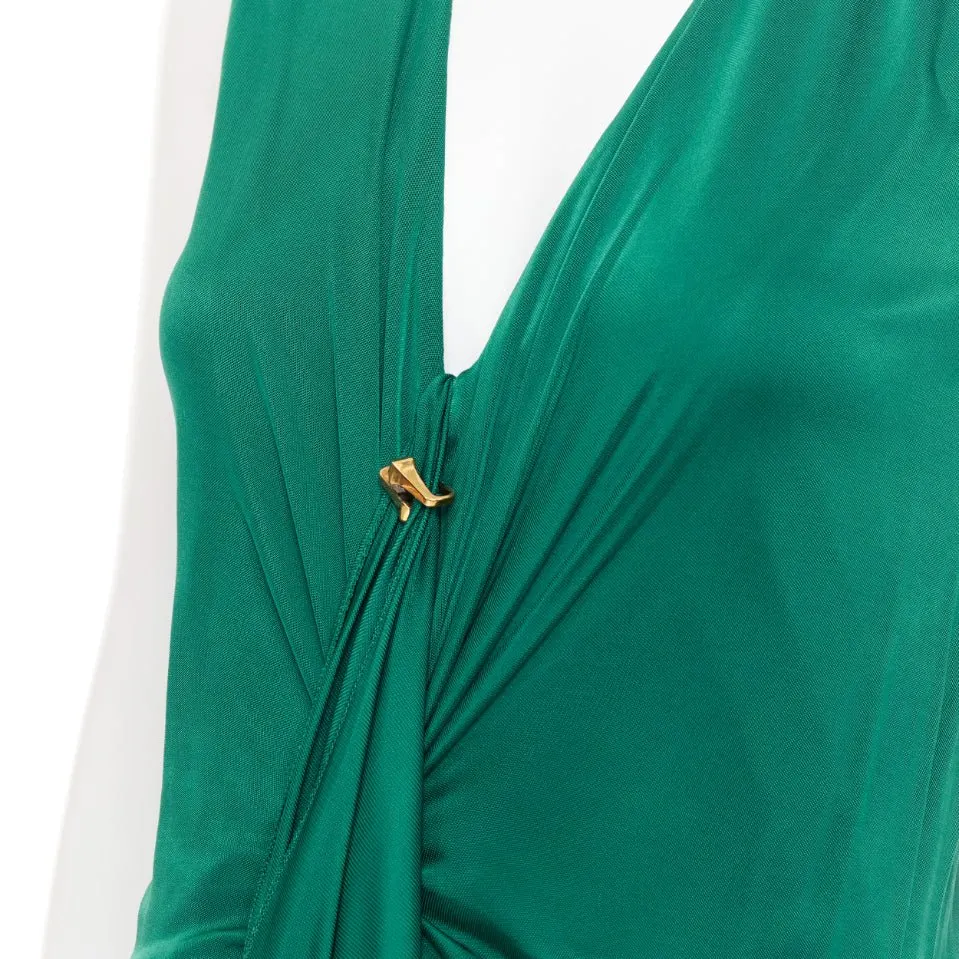 Gucci Green Viscose Dress Green Viscose Good - Back View