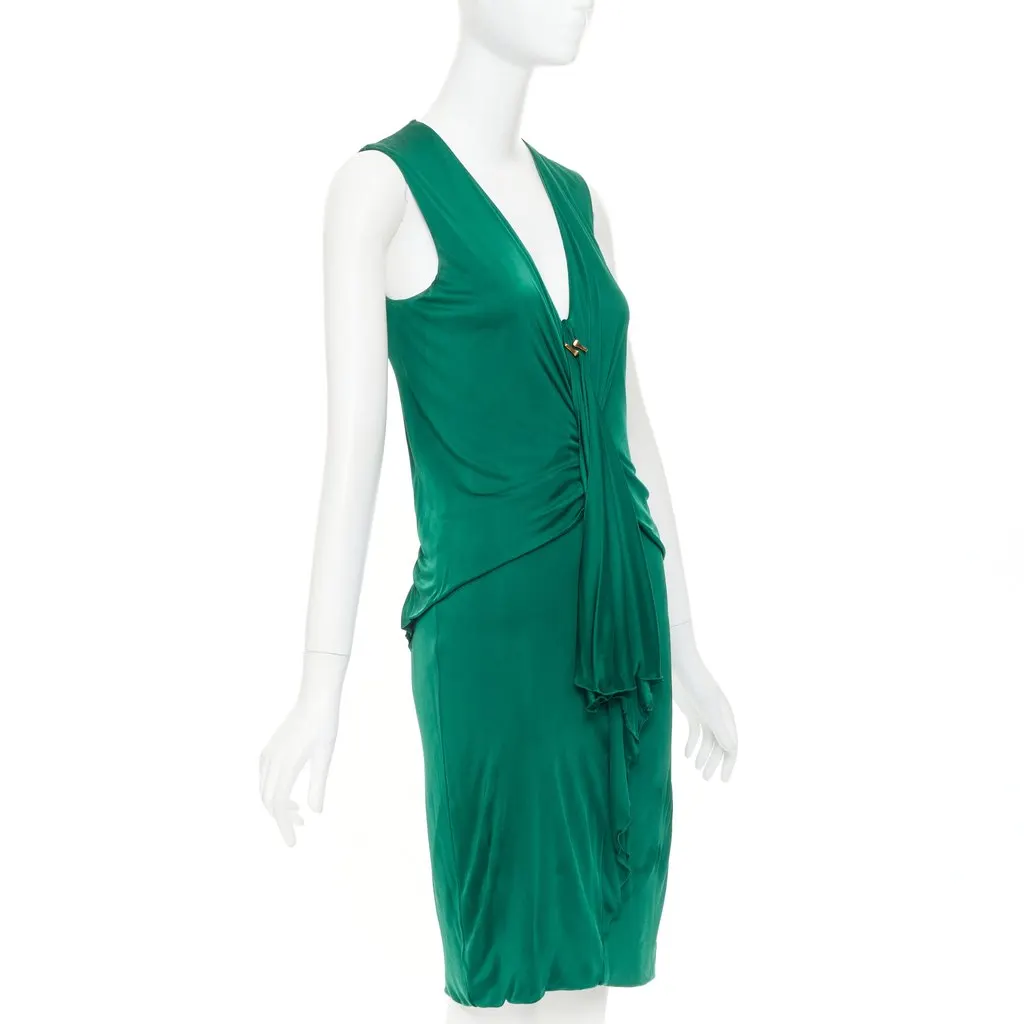 Gucci Green Viscose Dress Green Viscose Good - Inside View