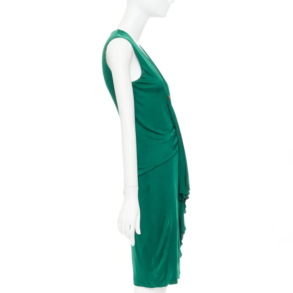 Gucci Green Viscose Dress Green Viscose Good - Model View