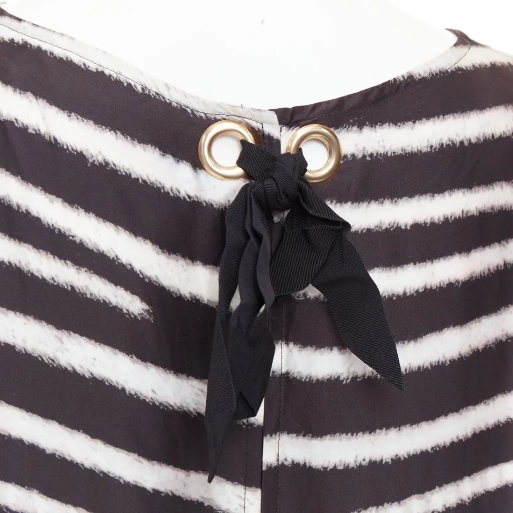 Stella McCartney Black Silk Dress Black Silk Very good - Back View