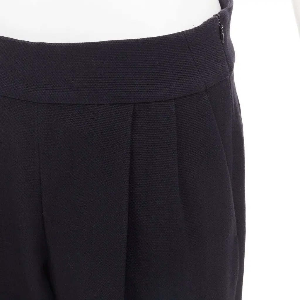 Dries Van Noten Black Wool Trouser Black Wool Good - Back View