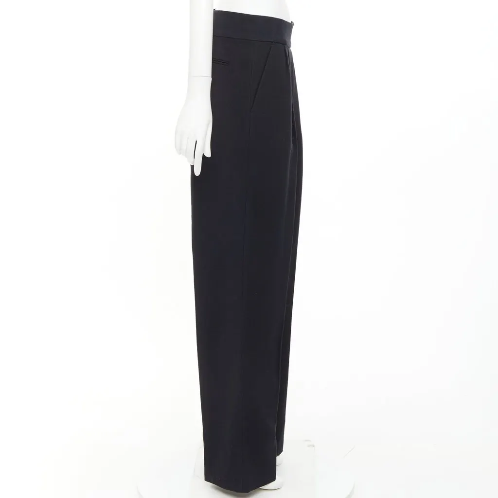 Dries Van Noten Black Wool Trouser Black Wool Good - Model View