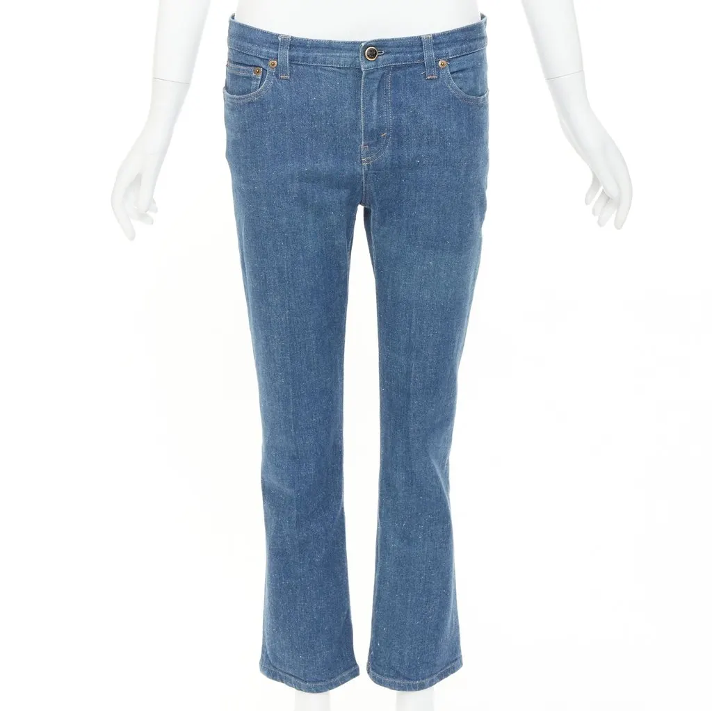 Celine Blue Cotton Jeans Blue Cotton Very good - Front View