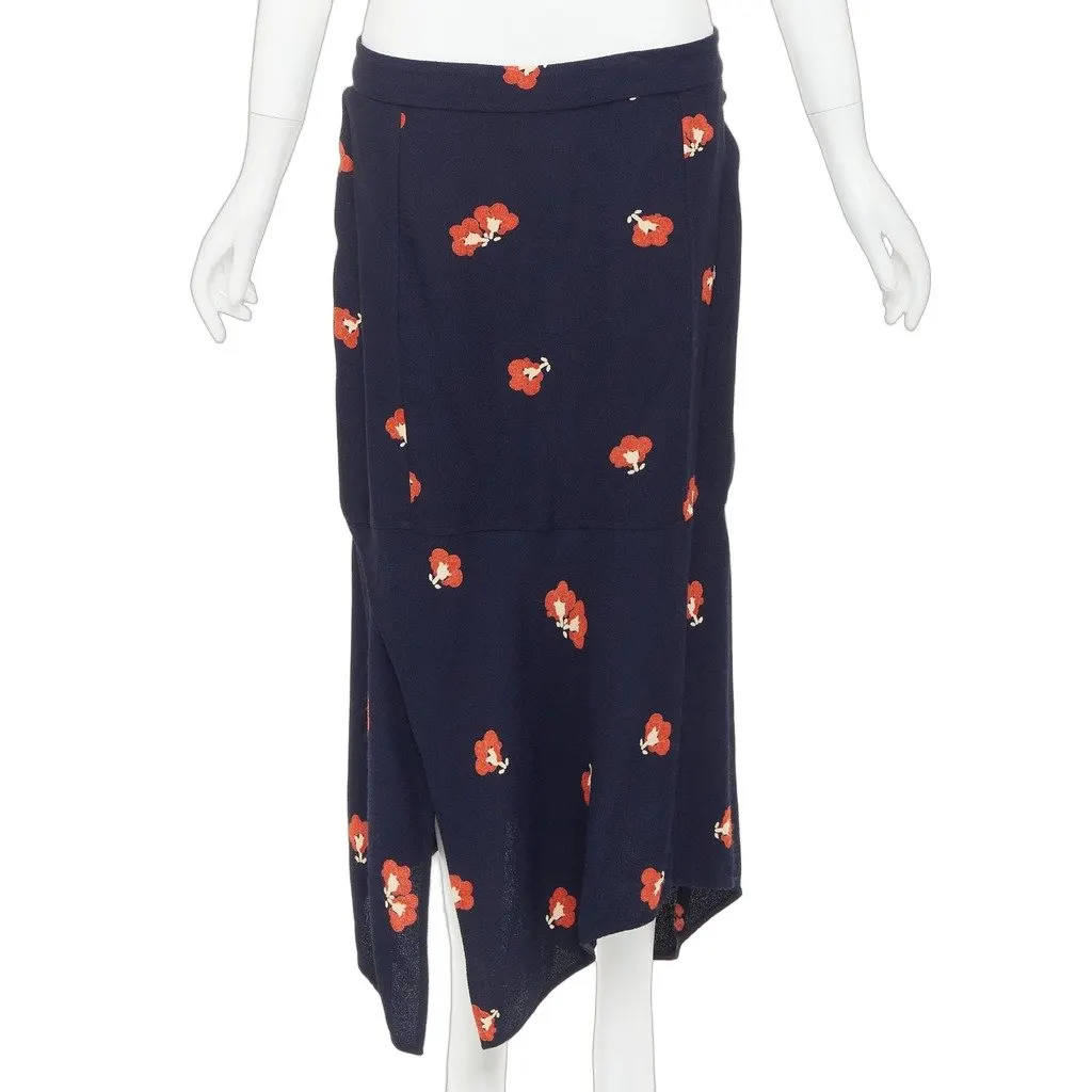 Victoria Beckham VBEDB30634 Navy Viscose Good - Front View