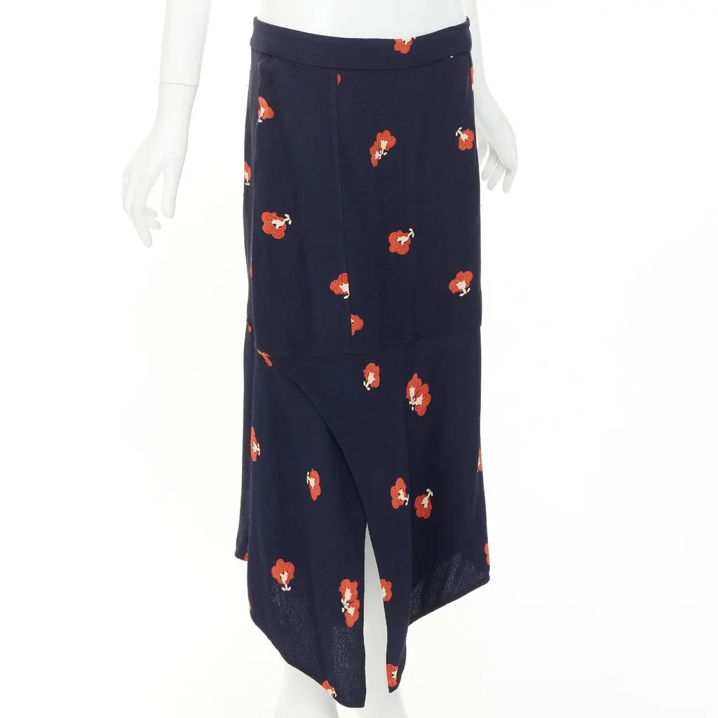 Victoria Beckham VBEDB30634 Navy Viscose Good - Inside View