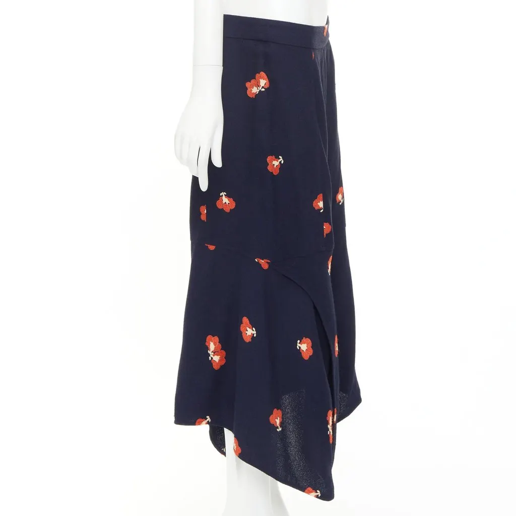 Victoria Beckham VBEDB30634 Navy Viscose Good - Model View