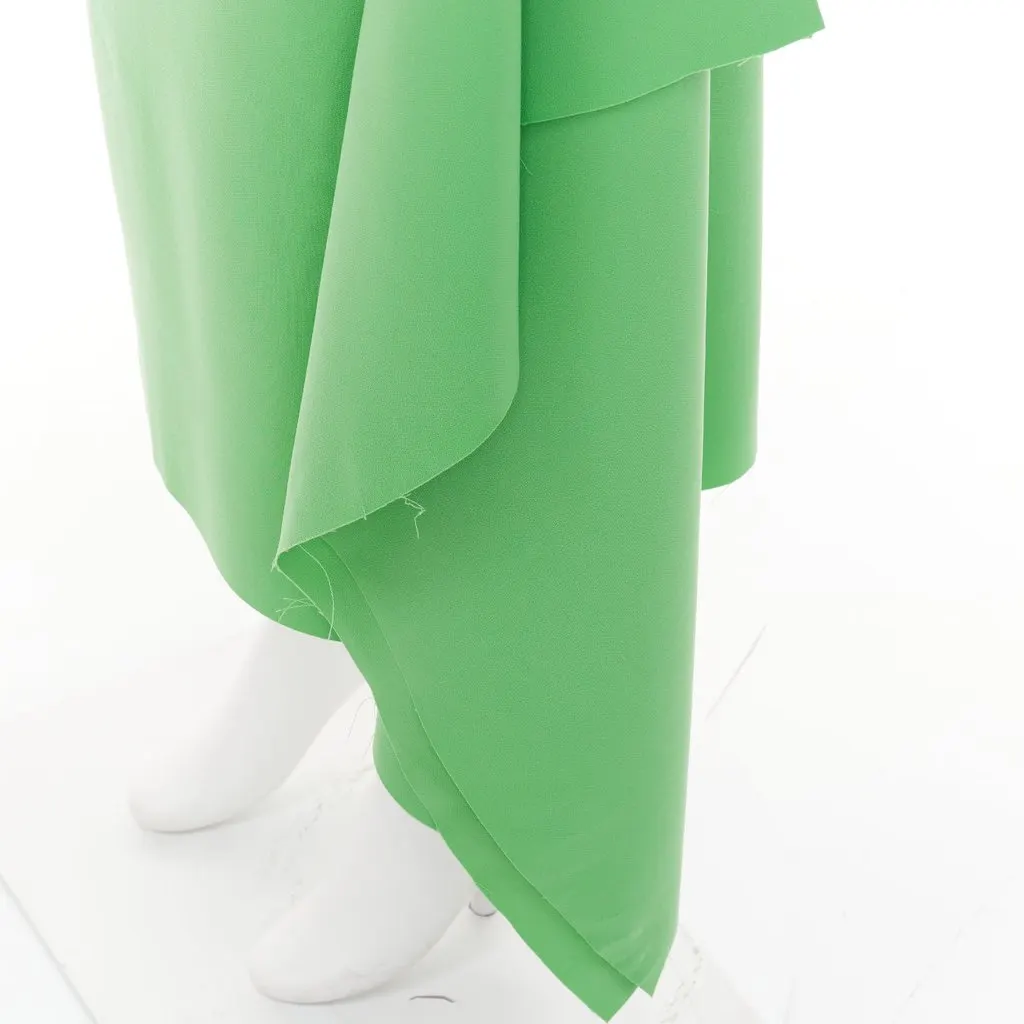 Unsigned Green Polyester Skirt Green Polyester Very good - Back View
