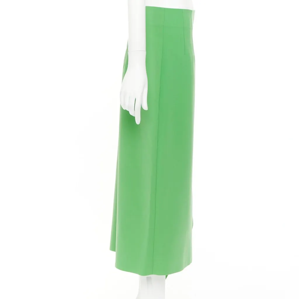 Unsigned Green Polyester Skirt Green Polyester Very good - Model View