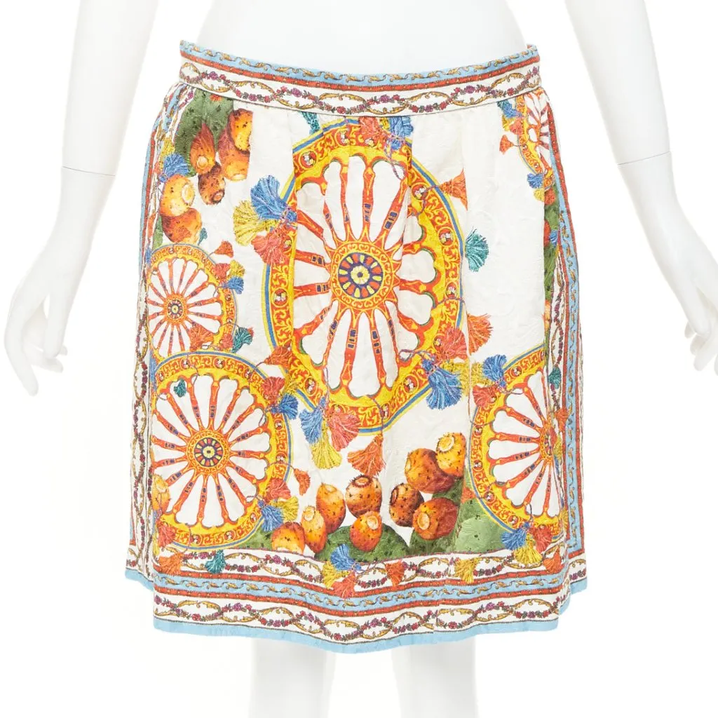 Dolce & Gabbana MultiColor Viscose Skirt MultiColor Viscose Very good - Front View