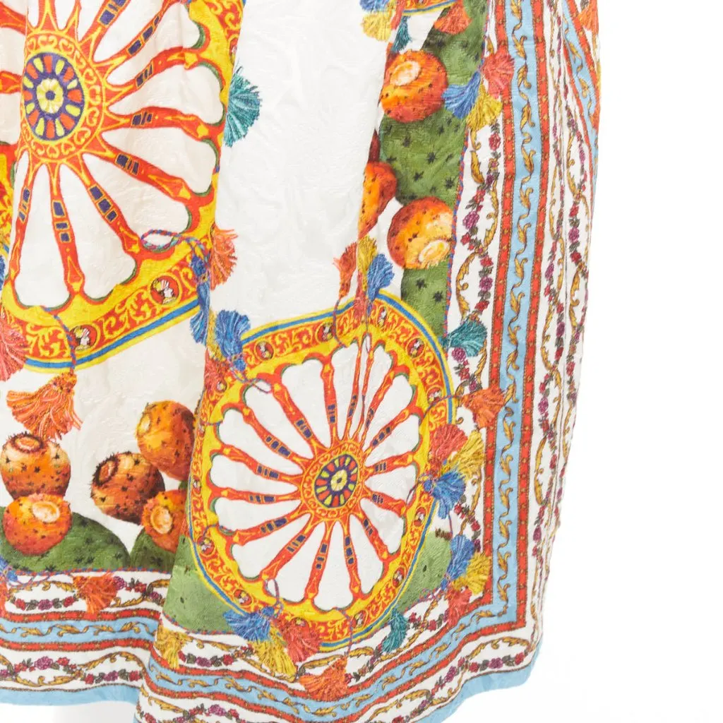 Dolce & Gabbana MultiColor Viscose Skirt MultiColor Viscose Very good - Back View