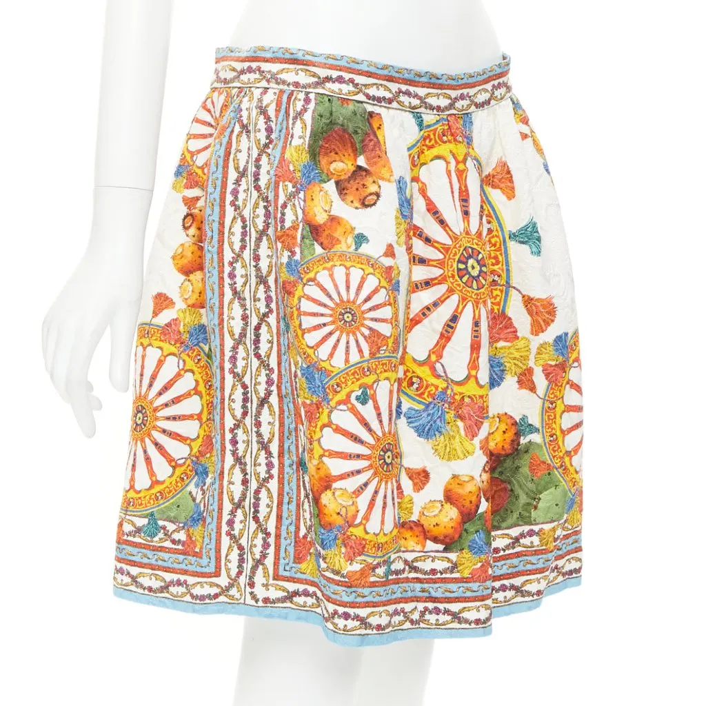 Dolce & Gabbana MultiColor Viscose Skirt MultiColor Viscose Very good - Inside View