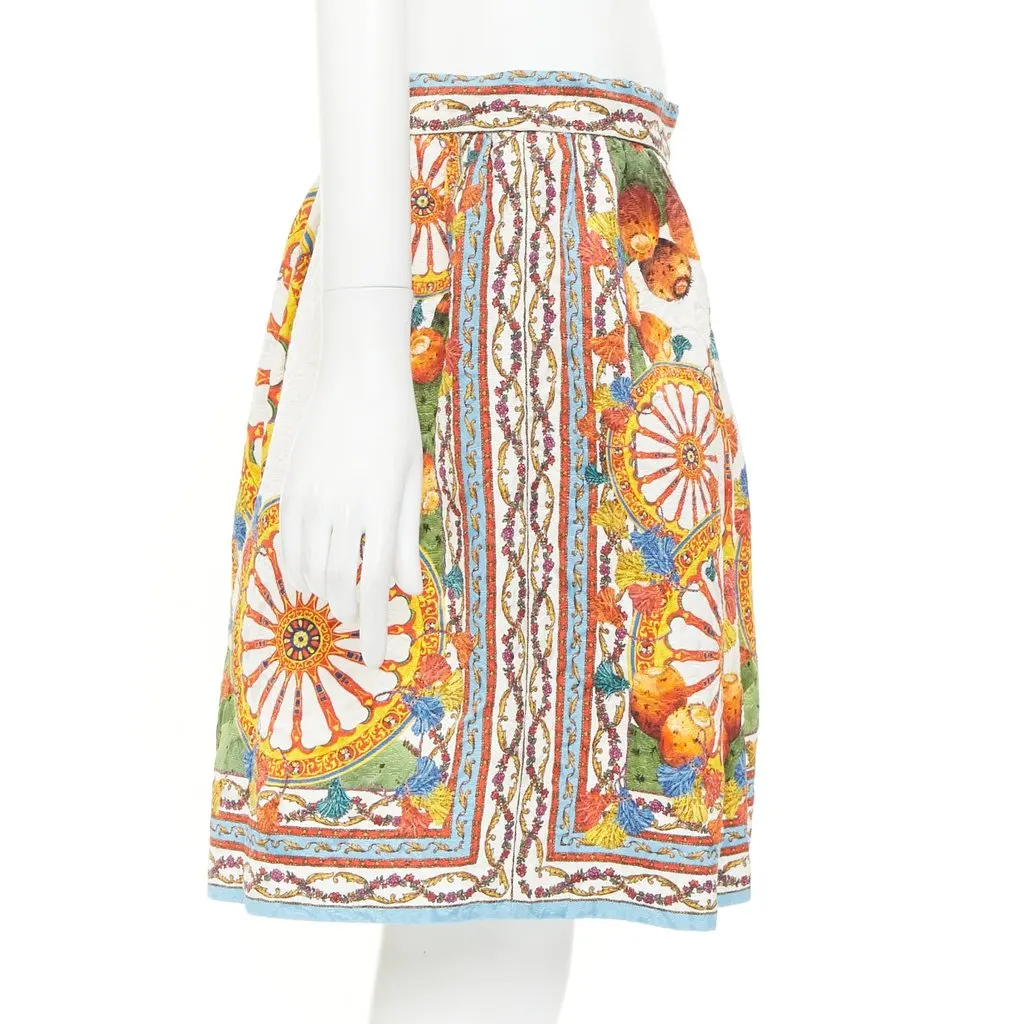 Dolce & Gabbana MultiColor Viscose Skirt MultiColor Viscose Very good - Model View
