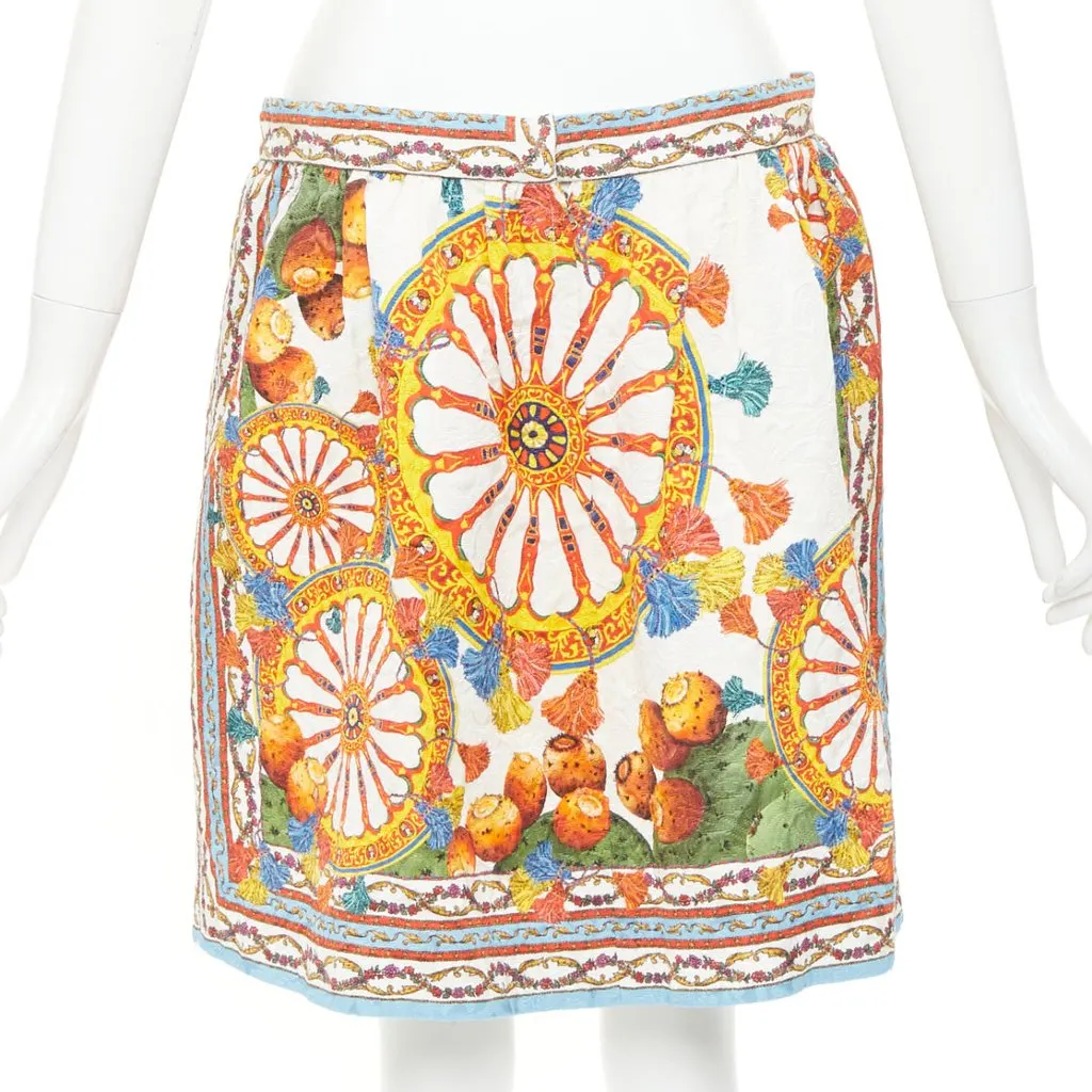Dolce & Gabbana MultiColor Viscose Skirt MultiColor Viscose Very good - Box View