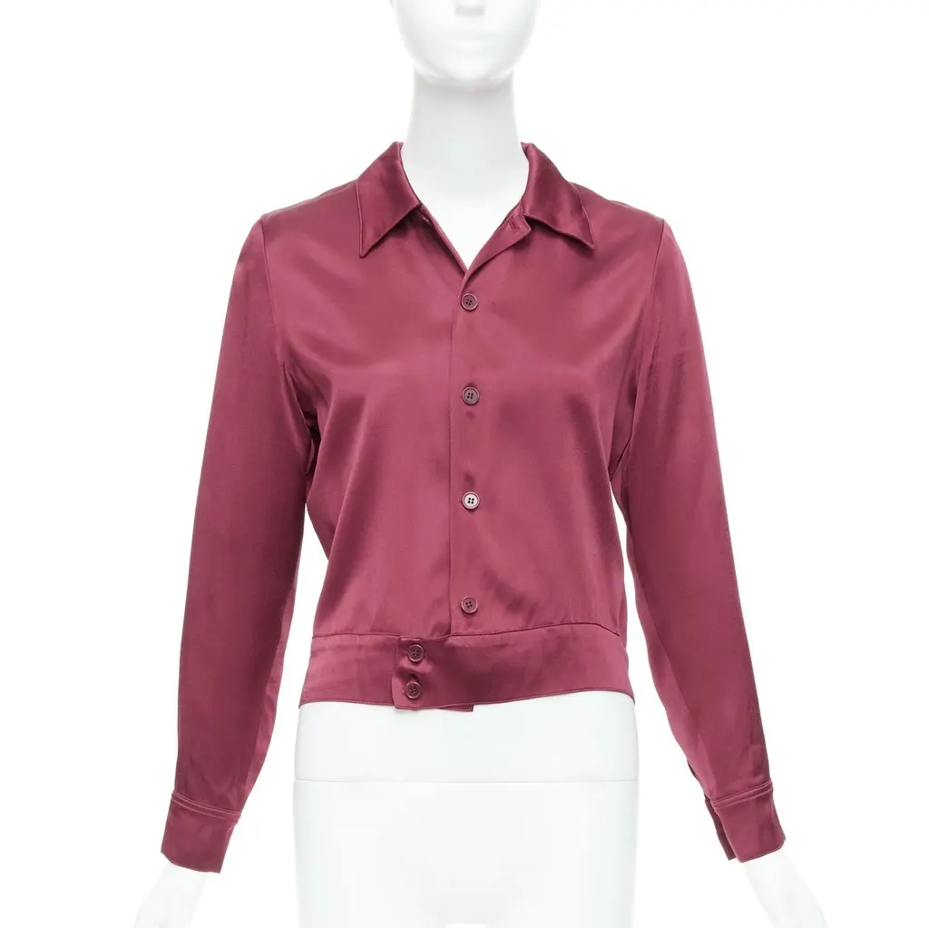 Reformation Not Your Baby Jacket Red Viscose Never worn - Back View