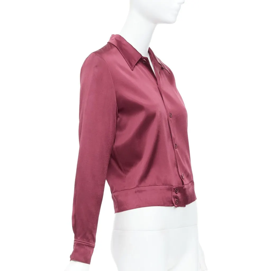 Reformation Not Your Baby Jacket Red Viscose Never worn - Inside View