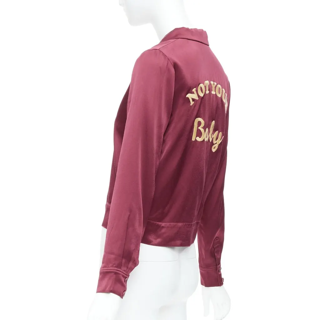 Reformation Not Your Baby Jacket Red Viscose Never worn - Box View