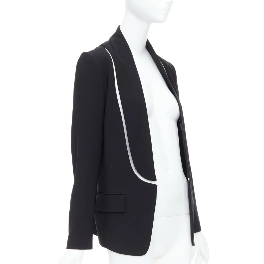 Alexander Wang Cut-Out Long Blazer Black Good - Inside View