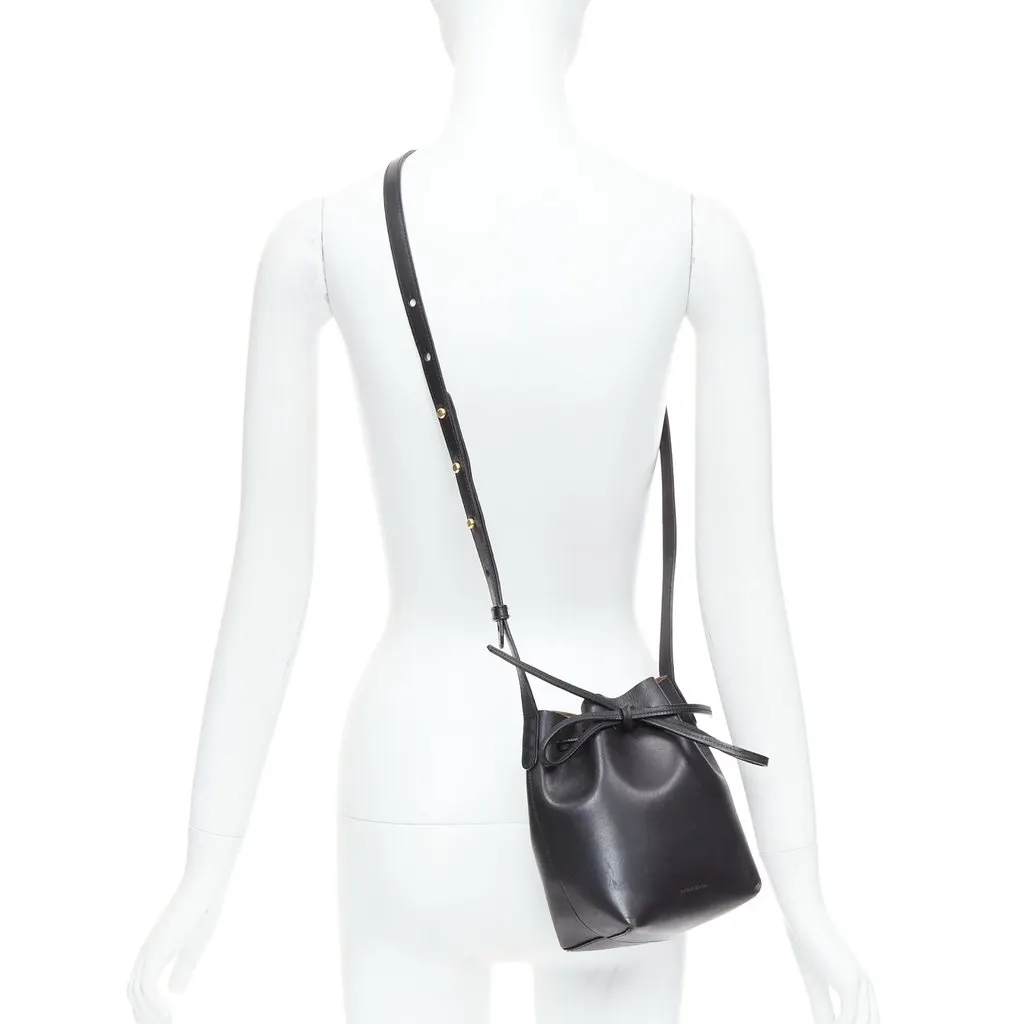 Mansur Gavriel Western Belt Bag Black Leather Fair - Back View