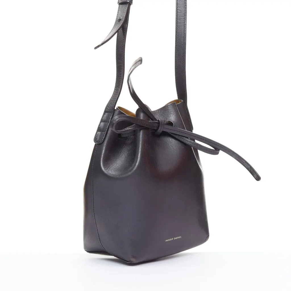 Mansur Gavriel Western Belt Bag Black Leather Fair - Inside View