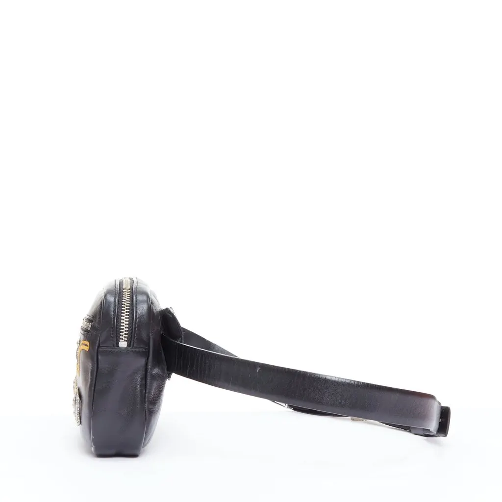 Toga Archives Colorblock Satchel Black Leather Fair - Inside View