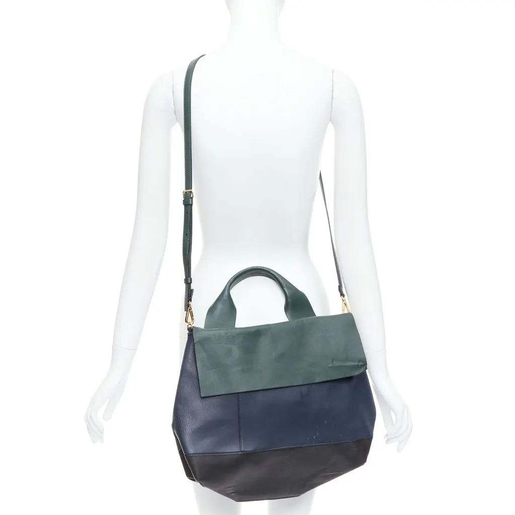 Marni Woven Tie Bag Green Leather Fair - Back View