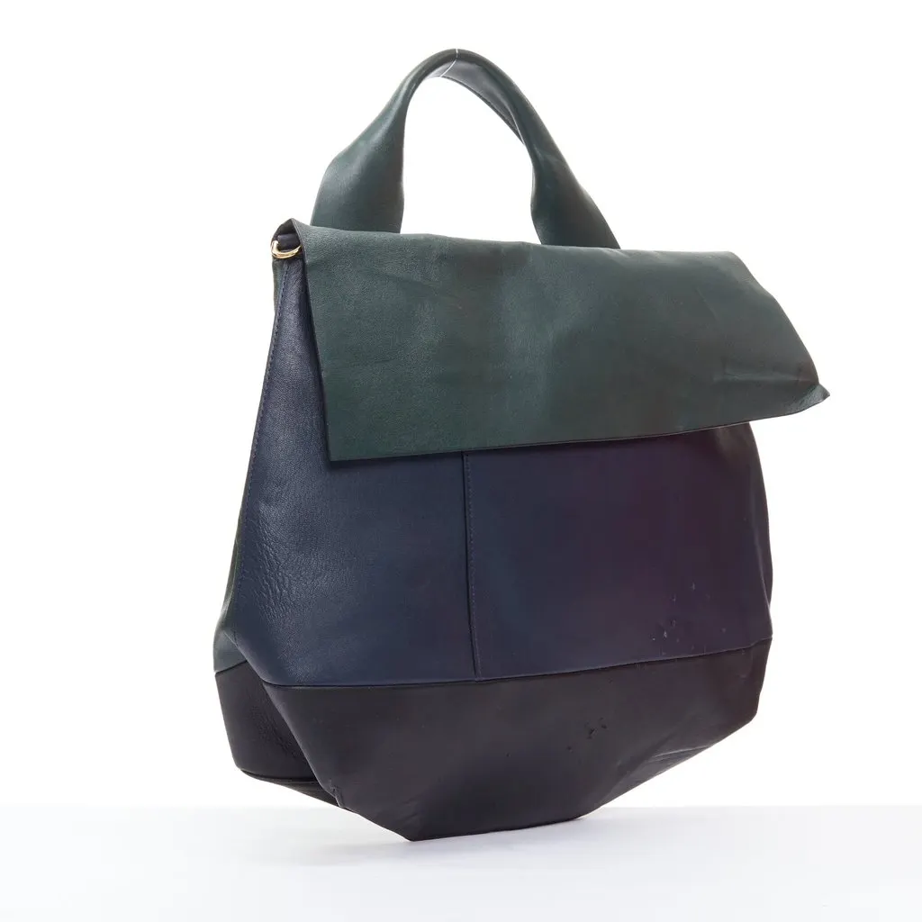Marni Woven Tie Bag Green Leather Fair - Inside View