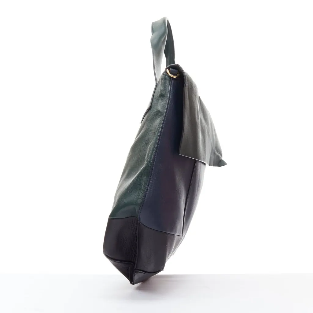 Marni Woven Tie Bag Green Leather Fair - Model View