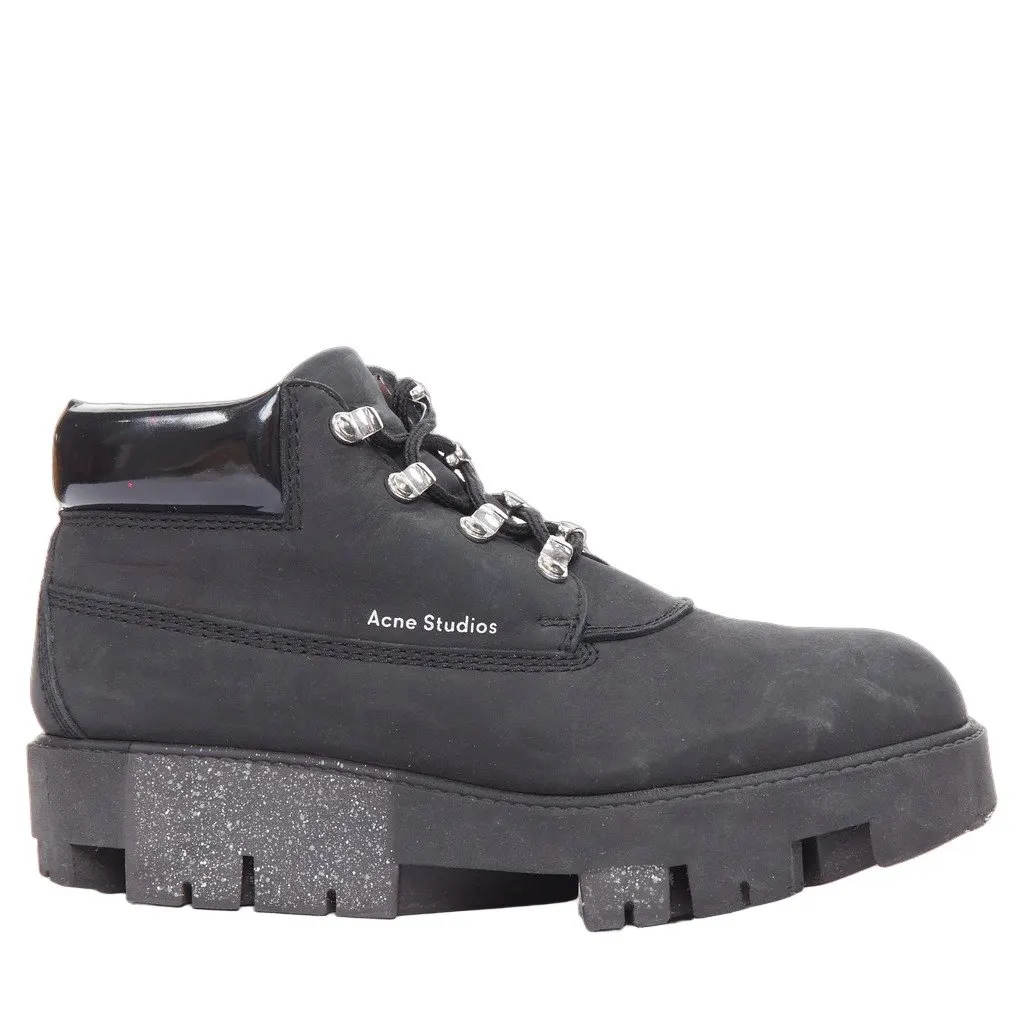 Acne Studios Tinnie Black Leather Fair - Front View