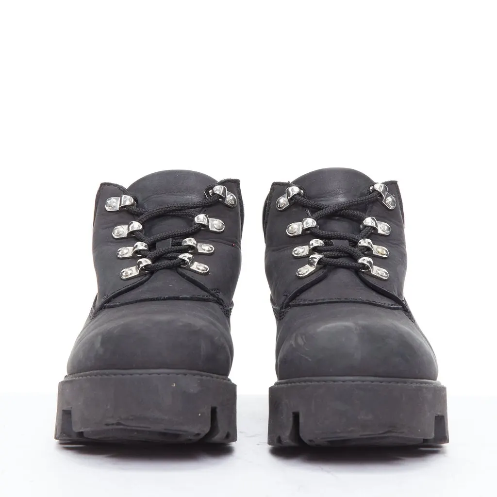 Acne Studios Tinnie Black Leather Fair - Inside View