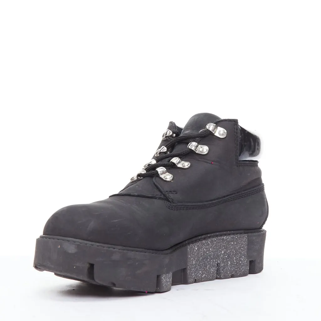 Acne Studios Tinnie Black Leather Fair - Model View