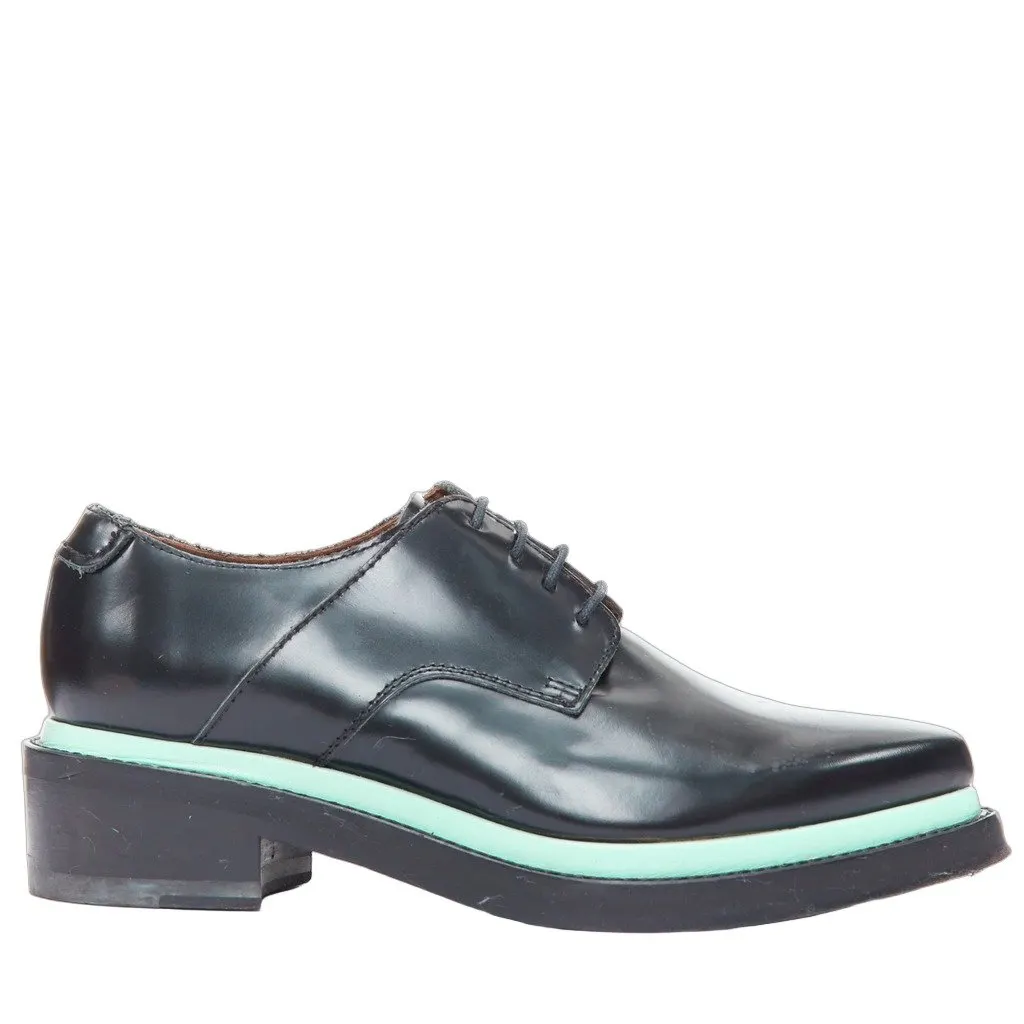 Acne Studios Lark Black Leather Fair - Front View