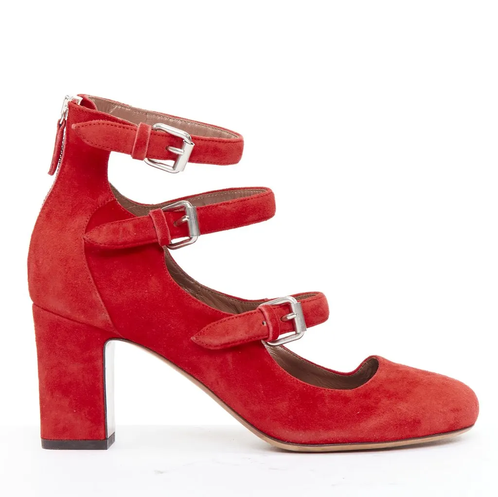 Tabitha Simmons Moda Red Leather Good - Back View