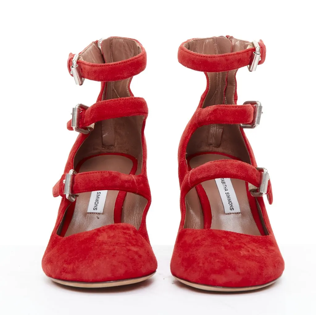 Tabitha Simmons Moda Red Leather Good - Inside View