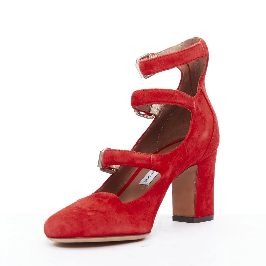 Tabitha Simmons Moda Red Leather Good - Model View