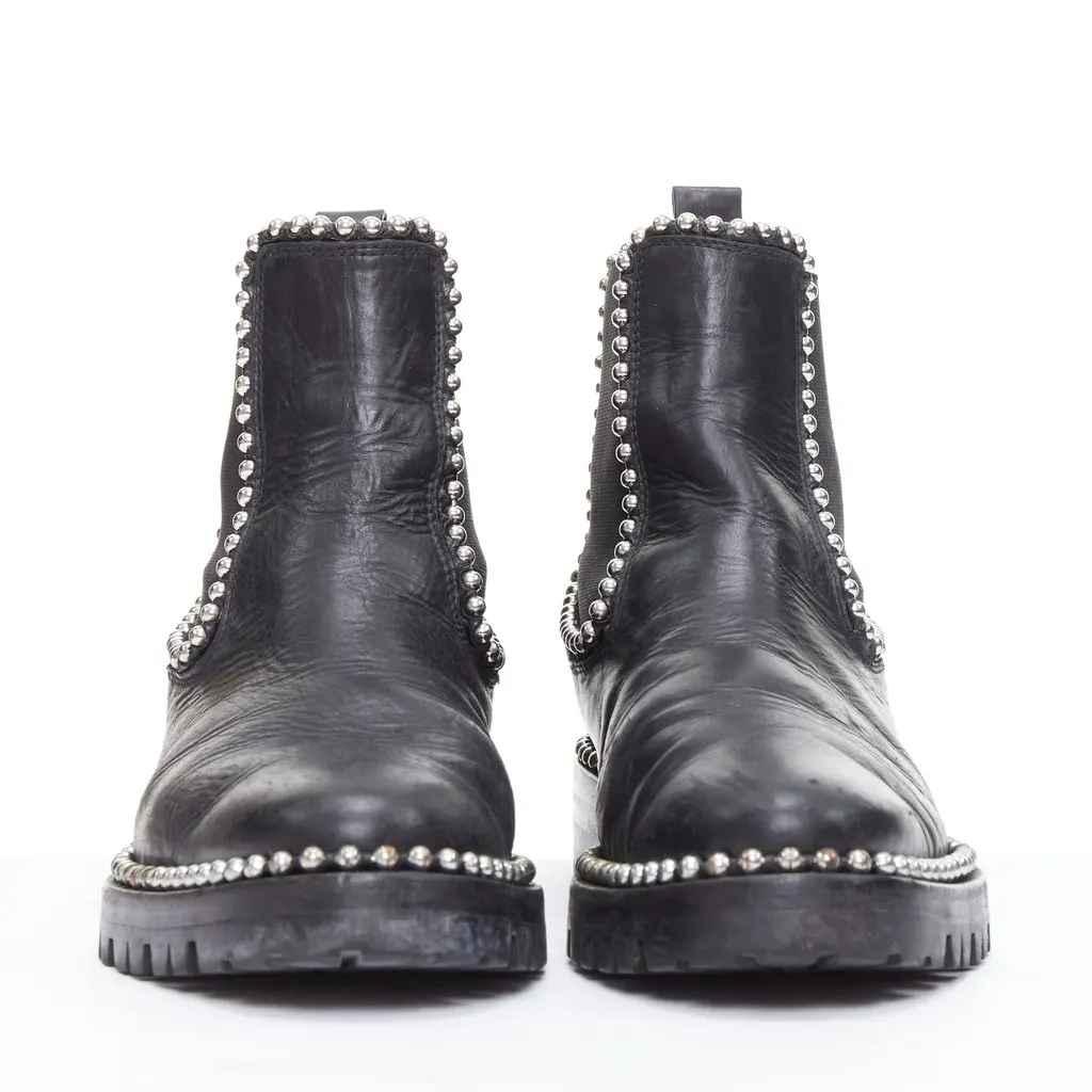 Alexander Wang Spencer Black Leather Fair - Inside View