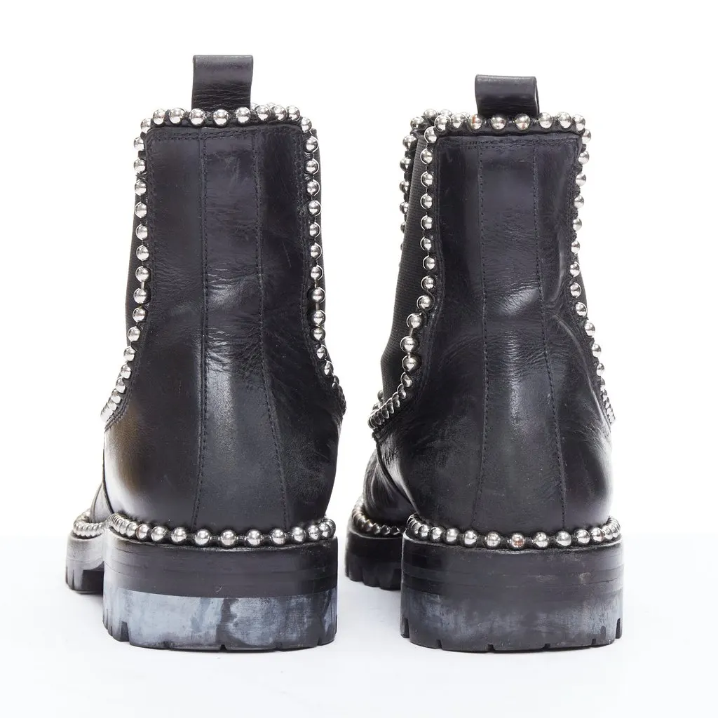 Alexander Wang Spencer Black Leather Fair - Box View