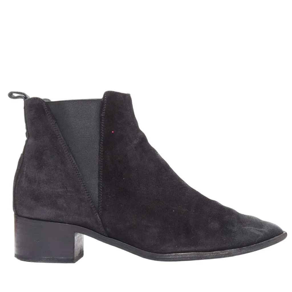 Acne Studios Jensen Black Suede Good - Front View