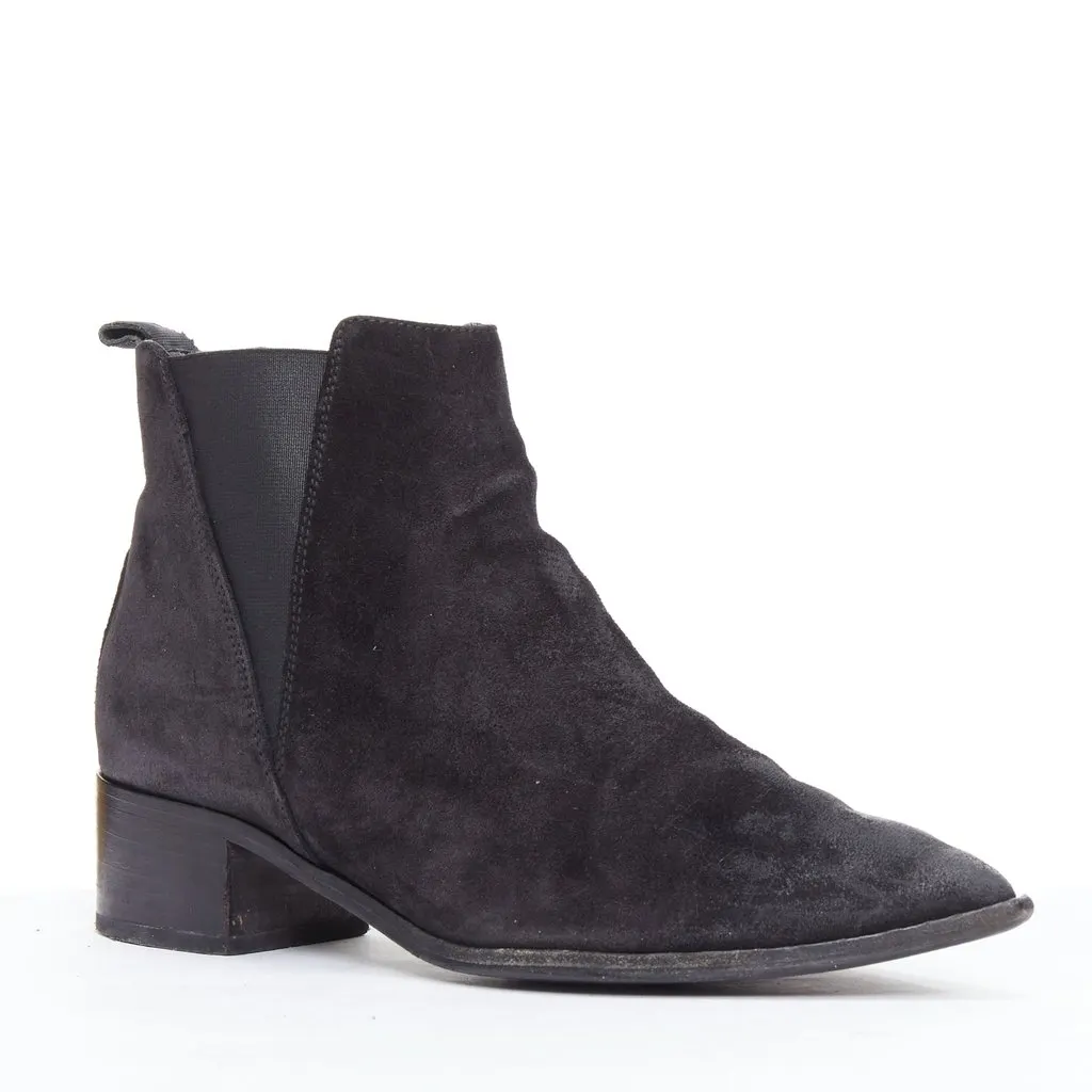 Acne Studios Jensen Black Suede Good - Back View