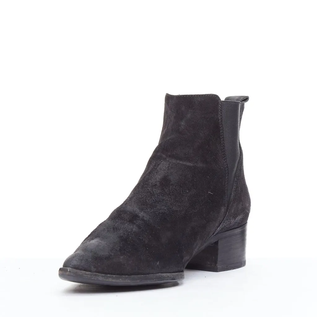 Acne Studios Jensen Black Suede Good - Model View