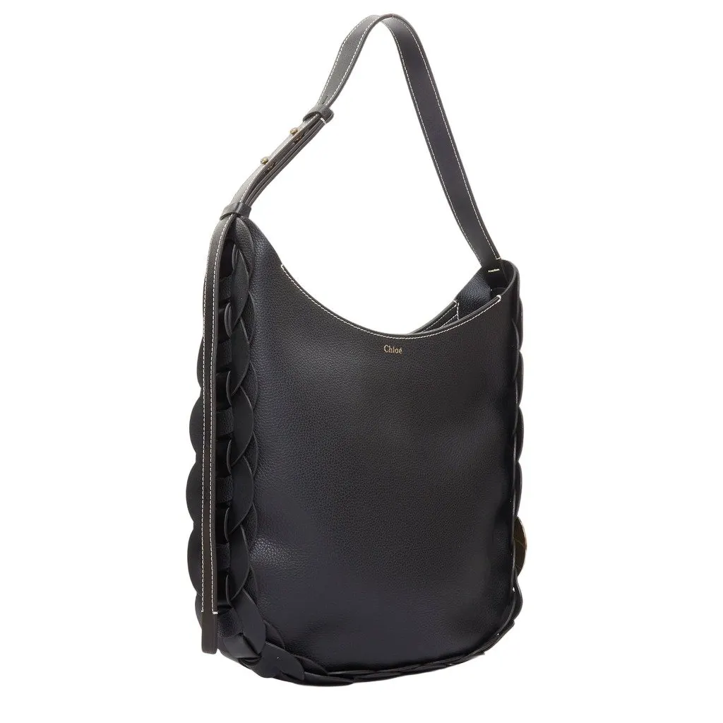 Chloé Darryl Black Leather Good - Front View