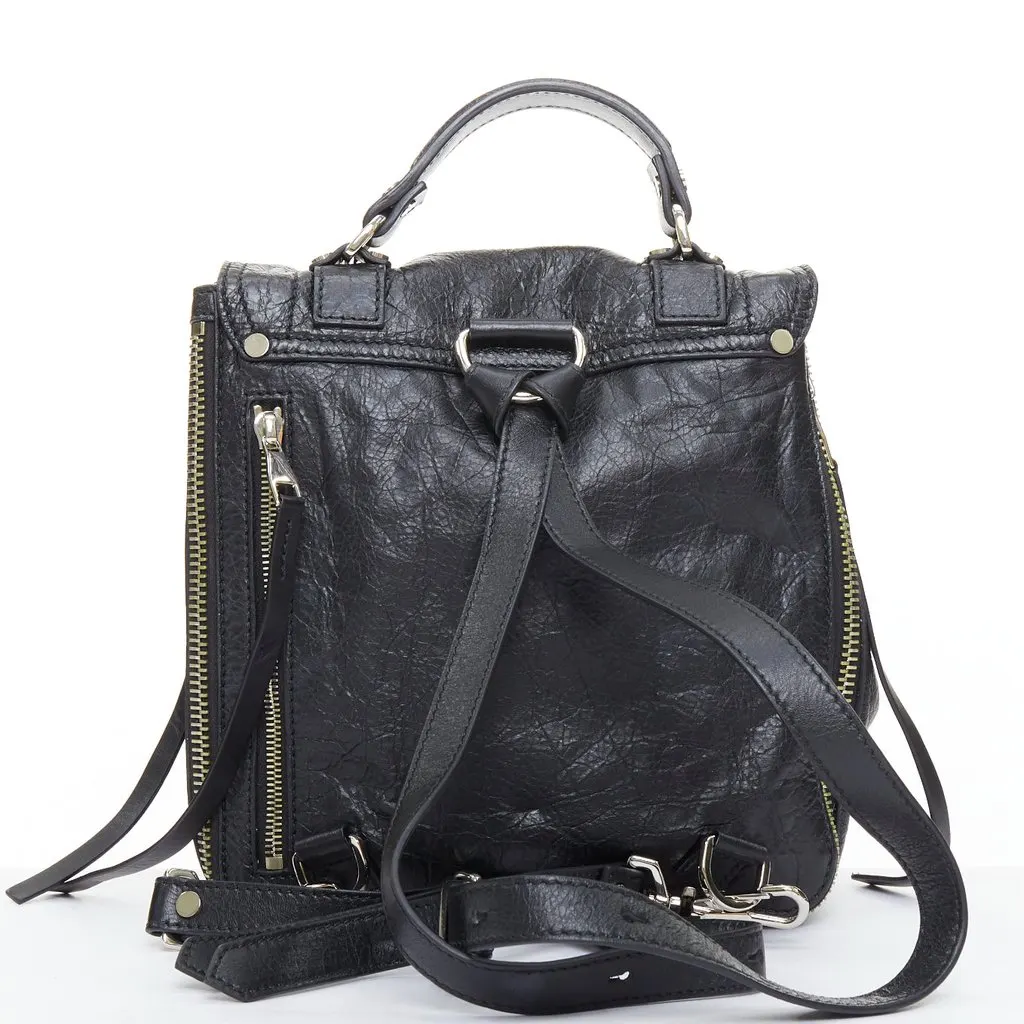 Proenza Schouler PS1 Black Leather Good - Model View