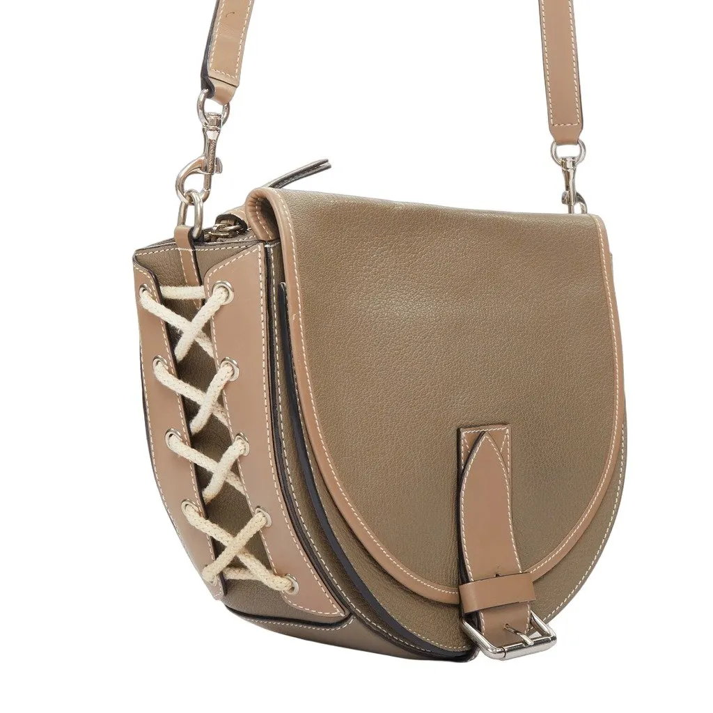 JW Anderson HB03918EASH Khaki Leather Good - Front View