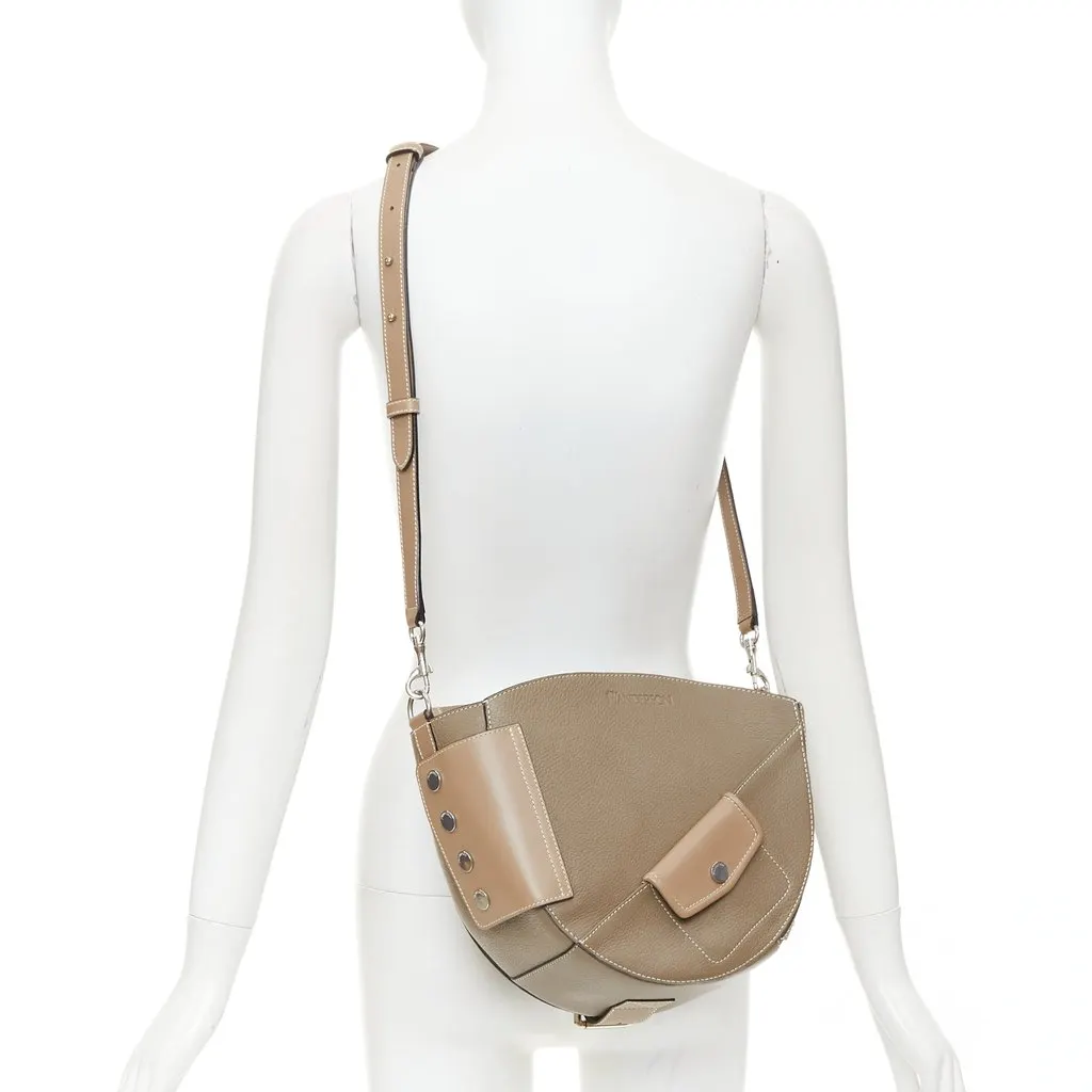 JW Anderson HB03918EASH Khaki Leather Good - Back View