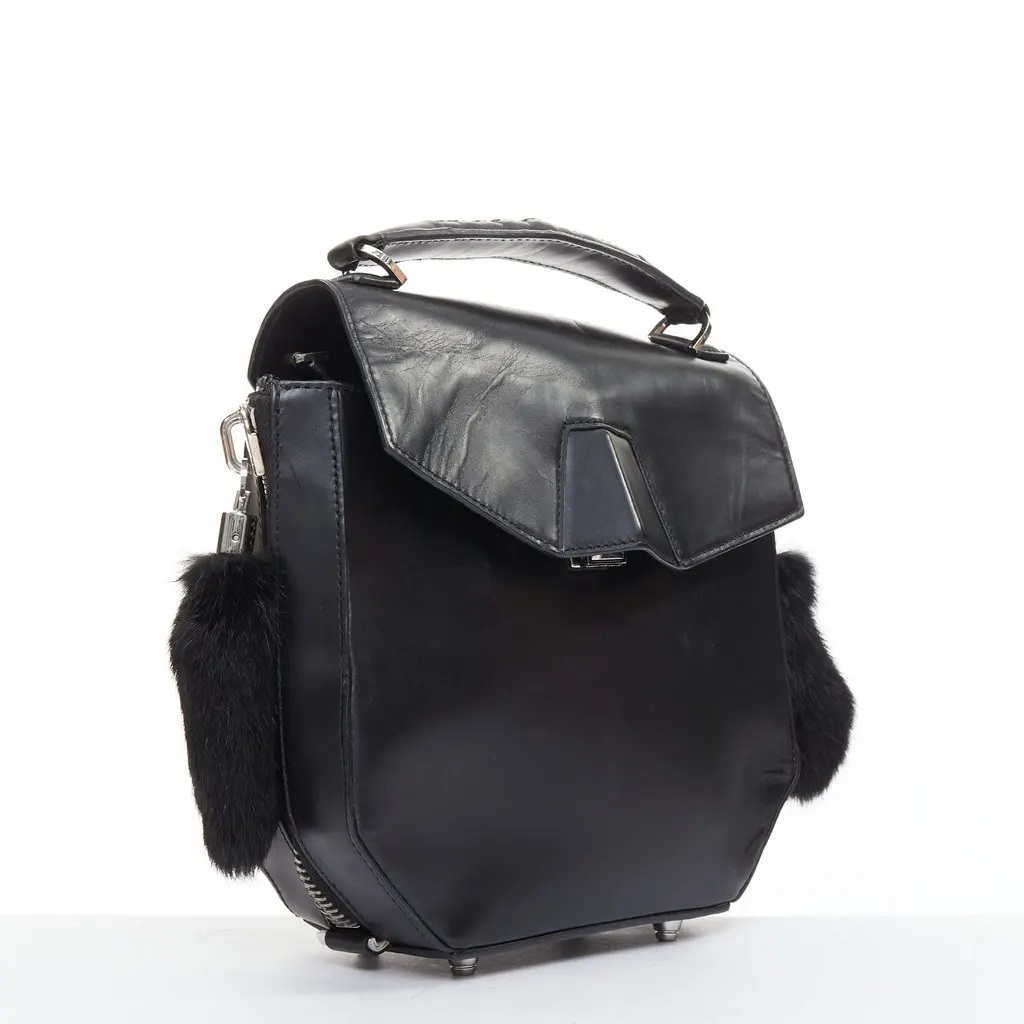 Alexander Wang Devere Black Leather Fair - Inside View